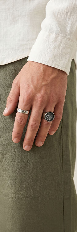 Bague homme acier inoxydable - Bijouterie Hypnotic